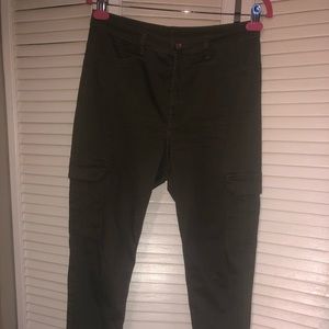 High waist cargo jeggings